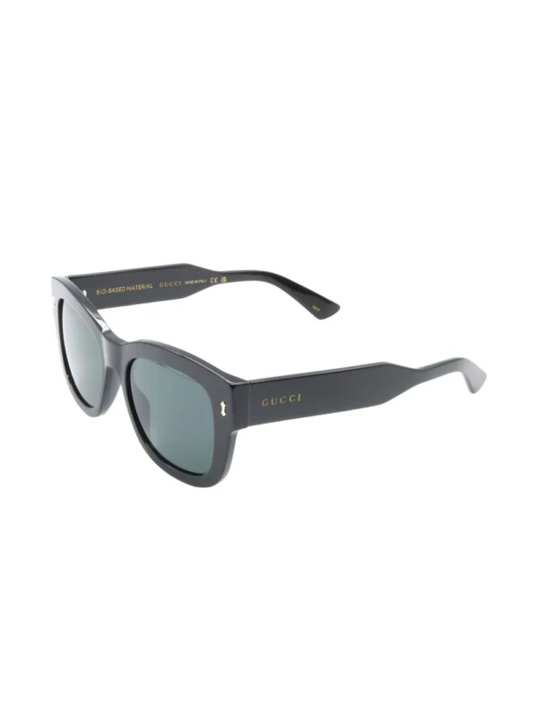 Gucci Pre-Owned Zonnebril met rond montuur - Zwart