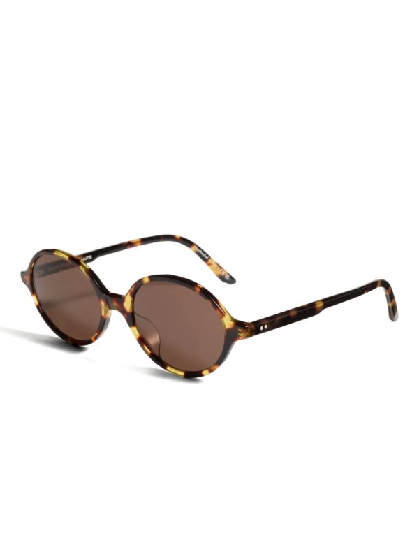 KHAITE x Oliver Peoples zonnebril met ovalen montuur - Bruin