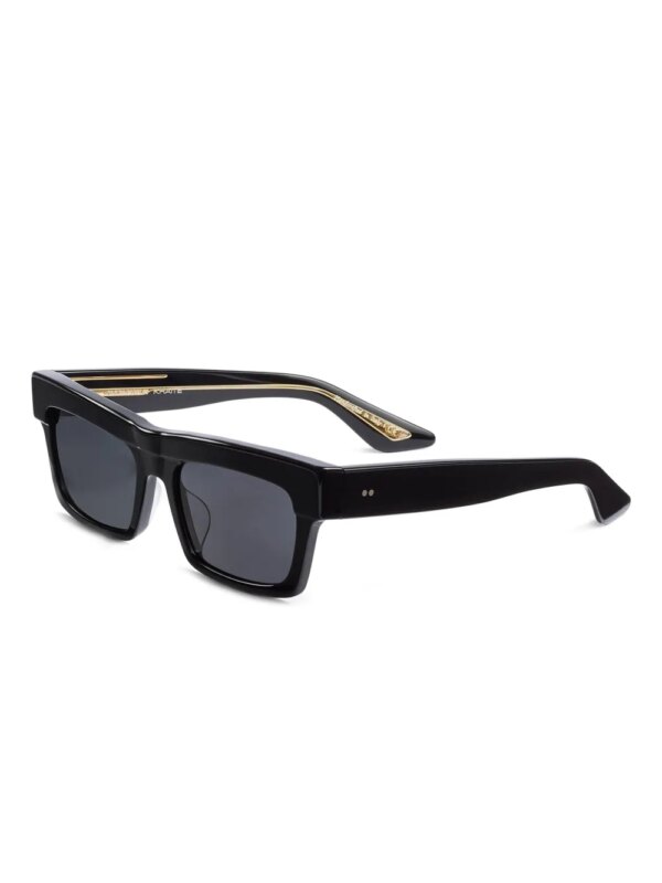 KHAITE x Oliver Peoples 1985C zonnebril met rechthoekig montuur - Zwart