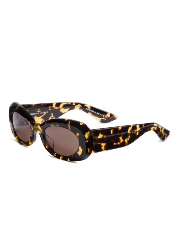 KHAITE x Oliver Peoples 1992C zonnebril met ovalen montuur - Bruin