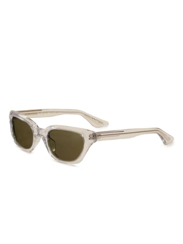 KHAITE x Oliver Peoples 1983C zonnebril met rechthoekig montuur - Wit