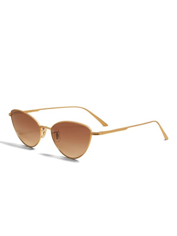 KHAITE Zonnebril met cat-eye montuur - Goud