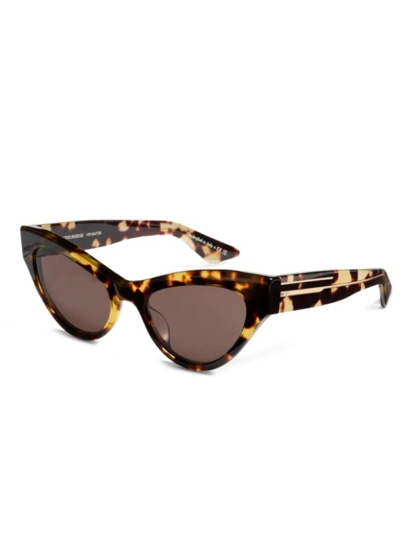 KHAITE x Oliver Peoples Zonnebril met cat-eye montuur - Bruin