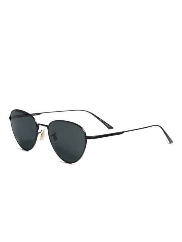 KHAITE 0OV1357S zonnebril met rond montuur - Metallic