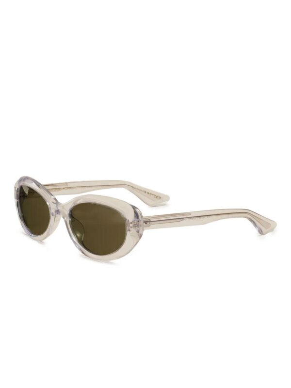 KHAITE x Oliver Peoples zonnebril met rond montuur - Wit