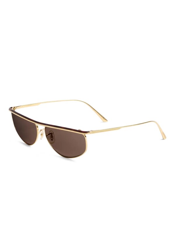 KHAITE x Oliver Peoples zonnebril met piloten montuur - Goud