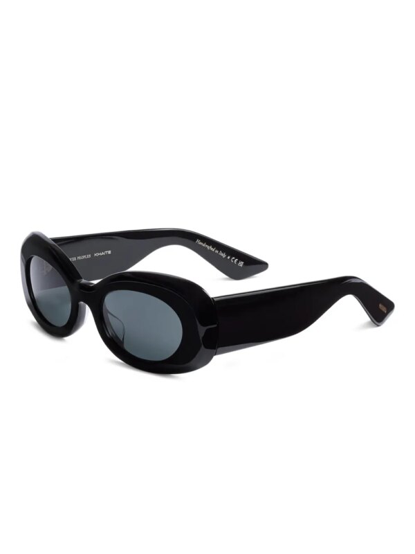 KHAITE x Oliver Peoples zonnebril met ovalen montuur - Zwart