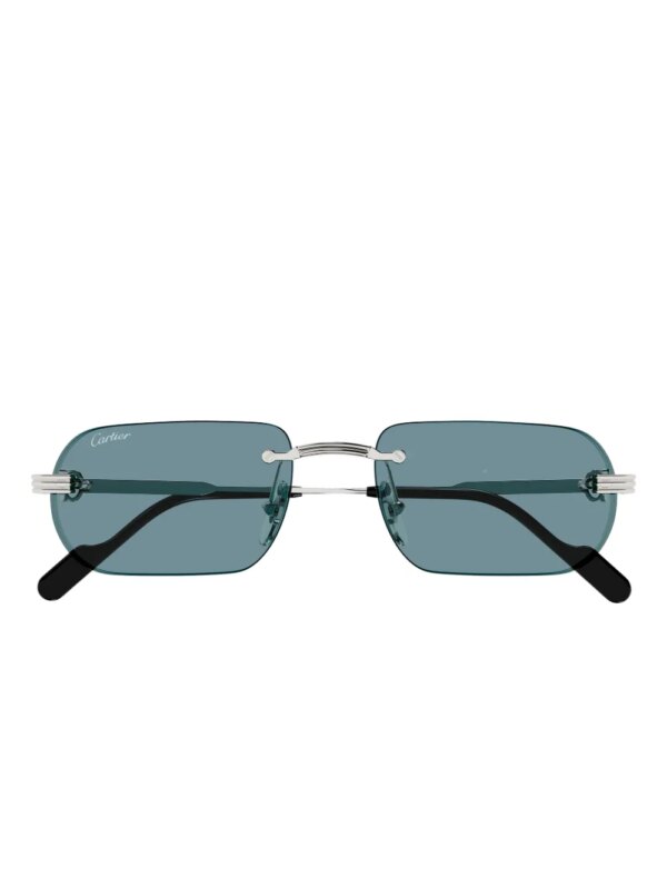 Cartier Eyewear Zonnebril met rond montuur - Grijs