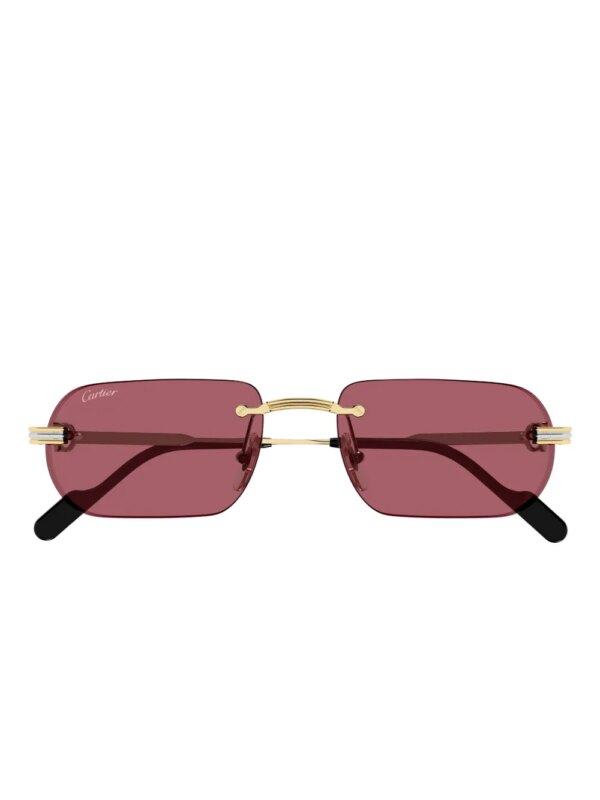 Cartier Eyewear Zonnebril met rond montuur - Goud
