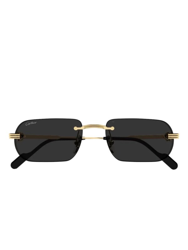 Cartier Eyewear Zonnebril met rond montuur - Goud