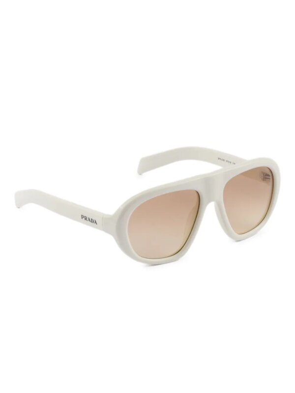 Prada Eyewear Zonnebril met piloten montuur - Wit