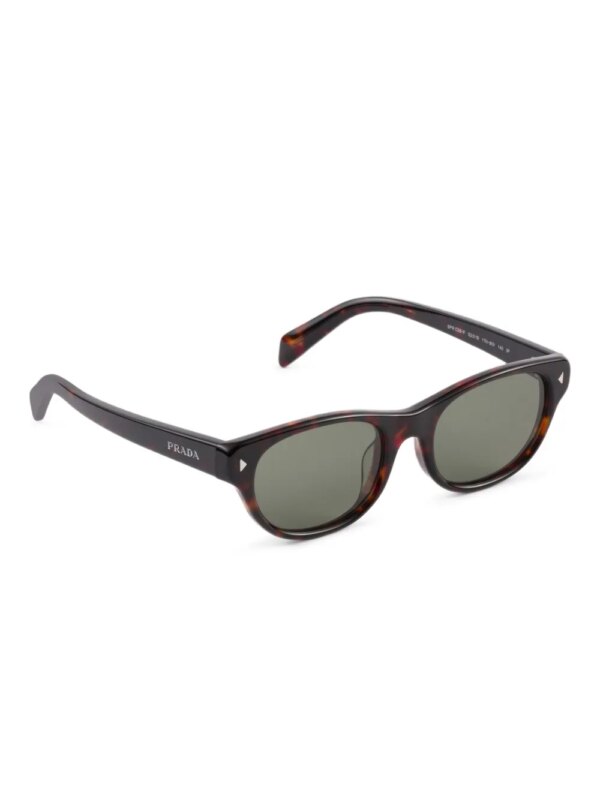 Prada Eyewear Zonnebril met ovalen montuur - Zwart