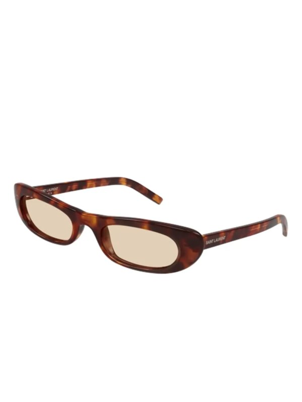Saint Laurent Eyewear Zonnebril met cat-eye montuur - Bruin