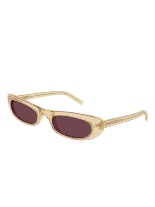 Saint Laurent Eyewear Zonnebril met cat-eye montuur - Beige
