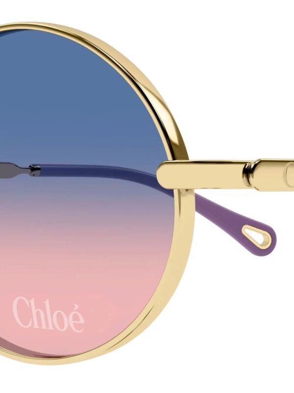 Chloé Eyewear CH0326S zonnebril met rond montuur - Goud