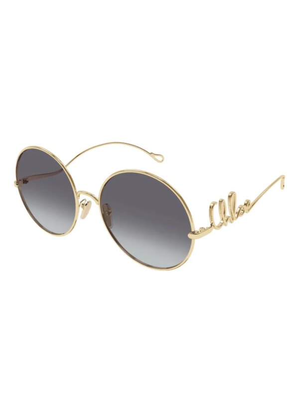 Chloé Eyewear CH0329S zonnebril met rond montuur - Goud