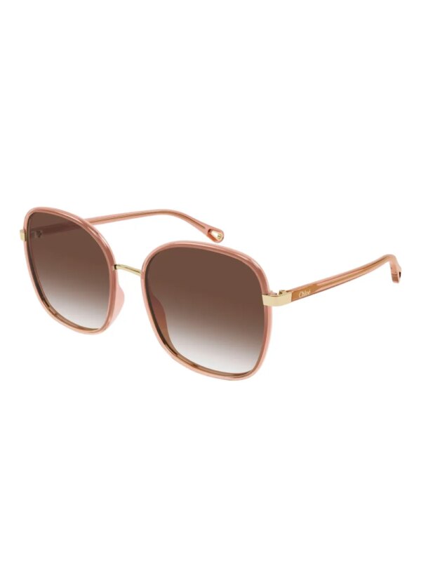 Chloé Eyewear CH0031S zonnebril met rond montuur - Roze