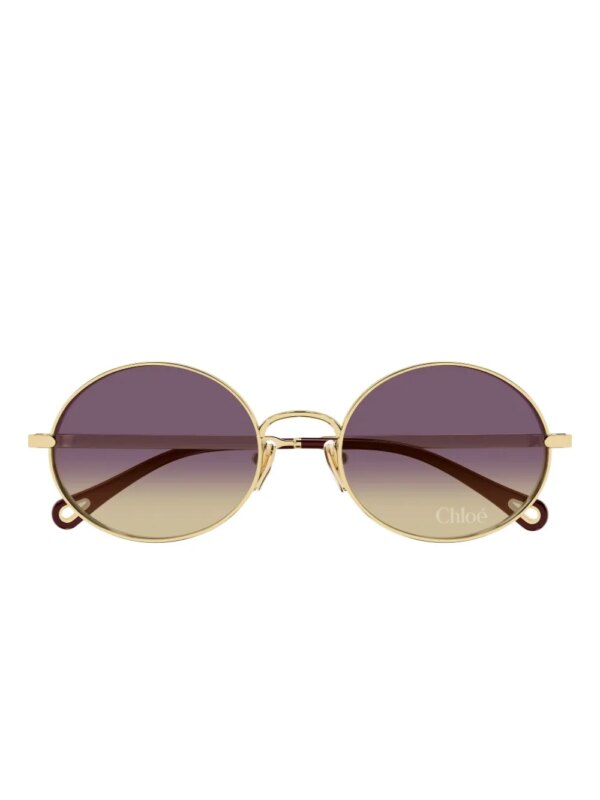 Chloé Eyewear CH0326S zonnebril met rond montuur - Goud