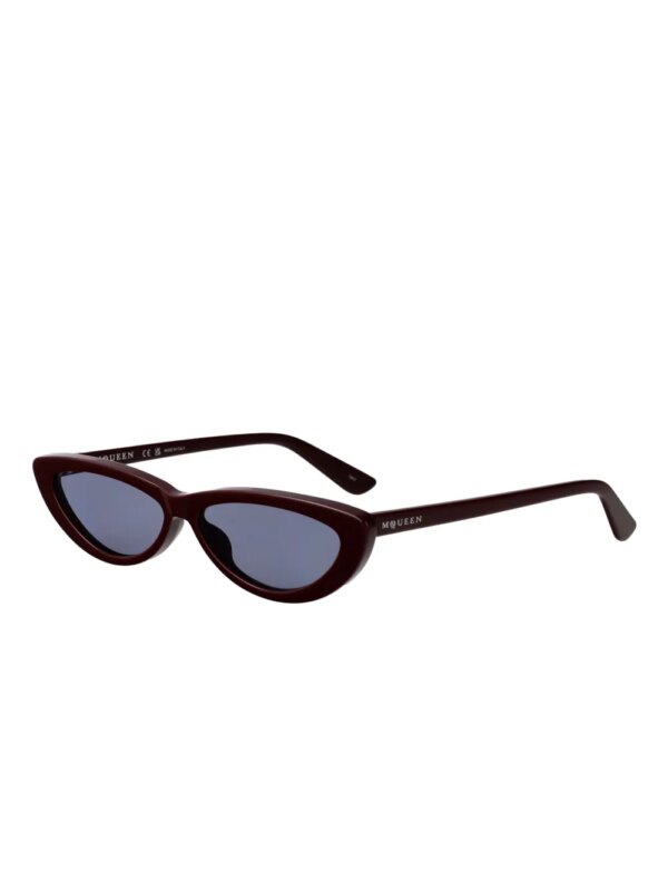 Alexander McQueen Eyewear Zonnebril met cat-eye montuur - Bruin
