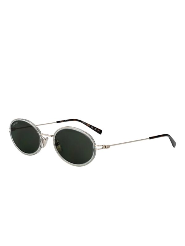 Gucci Eyewear GG1980S zonnebril met ovaal montuur - Zilver