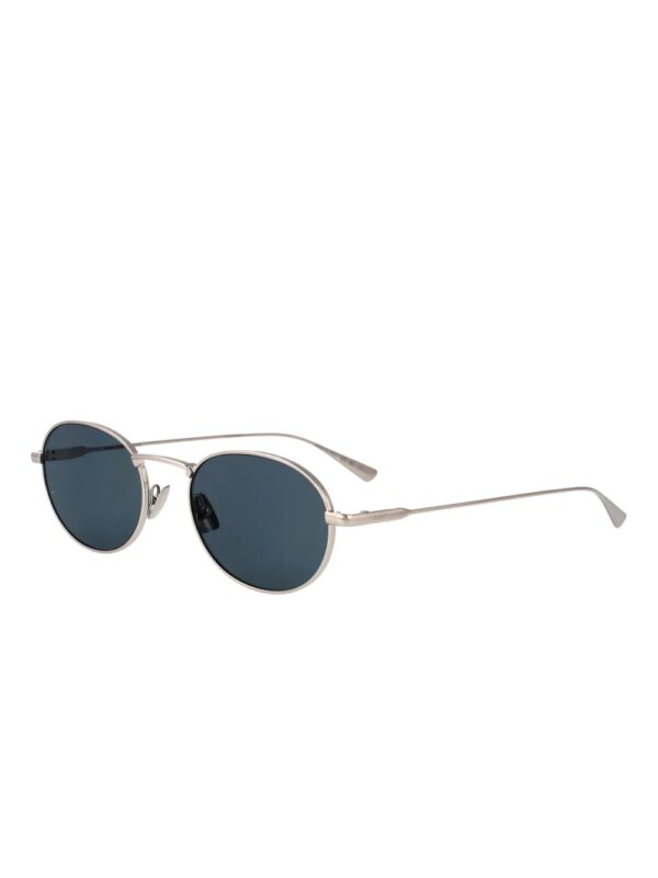 Saint Laurent Eyewear Zonnebril met rond montuur - Zilver