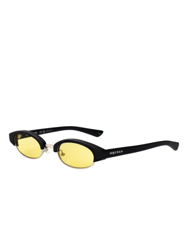 Alexander McQueen Eyewear Ellipse zonnebril - Zwart