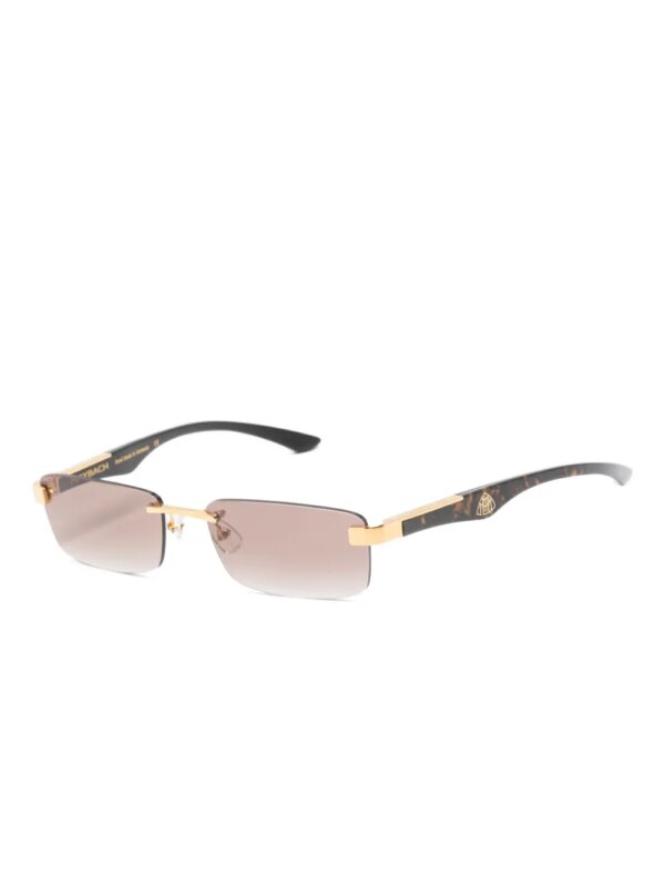 Maybach eyewear Zonnebril met rechthoekig montuur - Bruin