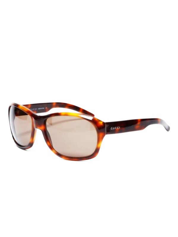 Gucci Pre-Owned 2000-2020 zonnebril met logo - Bruin