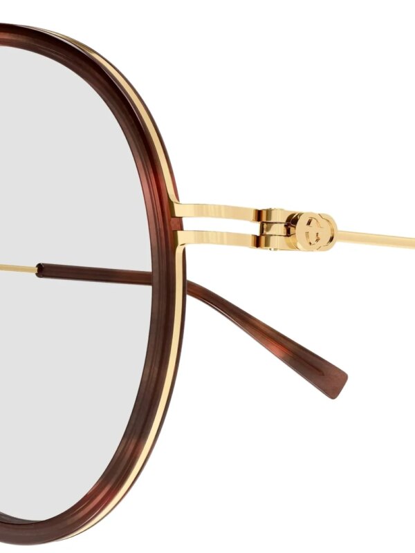 Gucci Eyewear GG1981S zonnebril met dubbele neusbrug - Bruin
