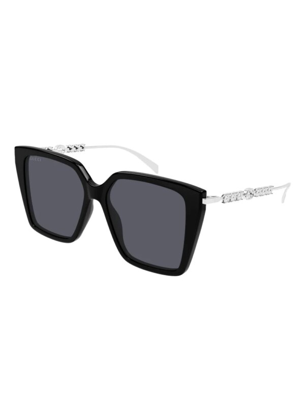 Gucci Eyewear GG1967S zonnebril met geometrisch montuur - Zwart