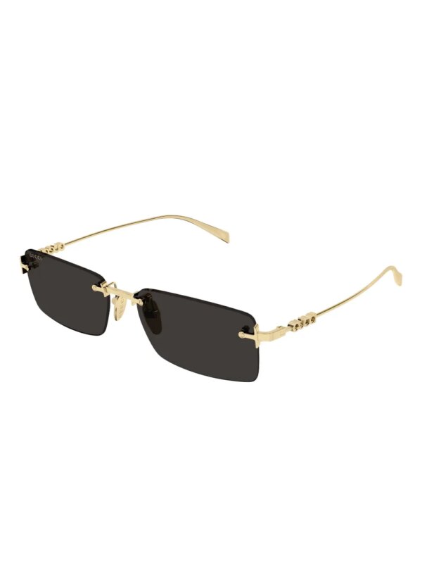 Gucci Eyewear GG1941S zonnebril met rechthoekig montuur en logo - Goud