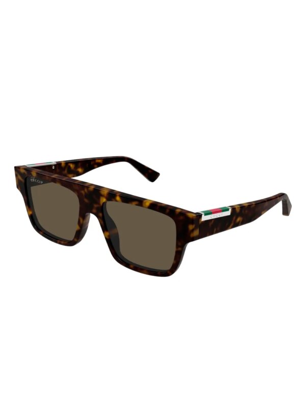 Gucci Eyewear GG1960S zonnebril met vierkant montuur - Bruin