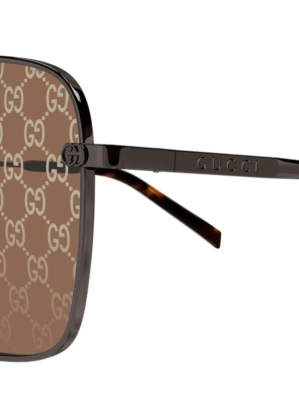 Gucci Eyewear GG1957SA zonnebril met geometrisch montuur - Zwart