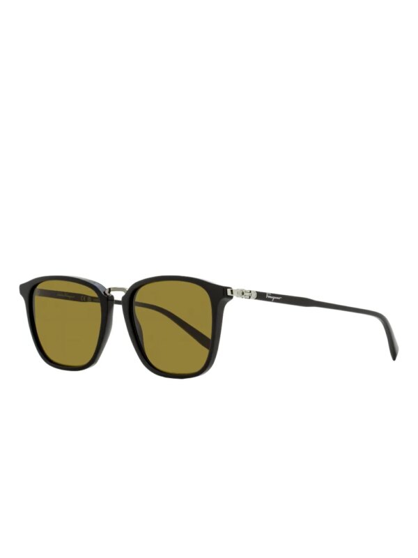Ferragamo Eyewear 910 zonnebril met vierkant montuur - Zwart