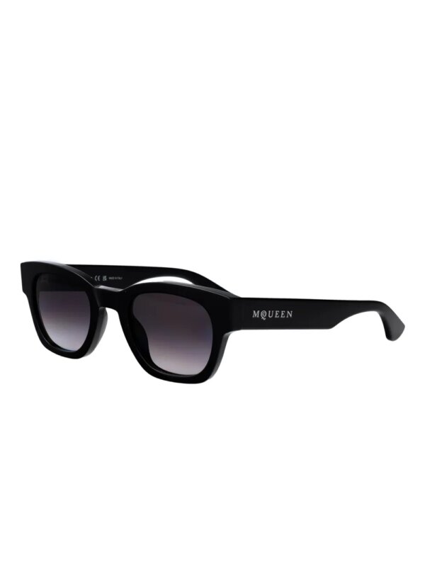 Alexander McQueen Eyewear Zonnebril met vierkant montuur - Zwart