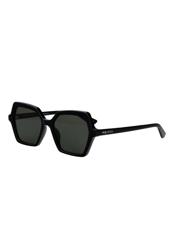 Alexander McQueen Eyewear Zonnebril met geometrisch montuur - Zwart