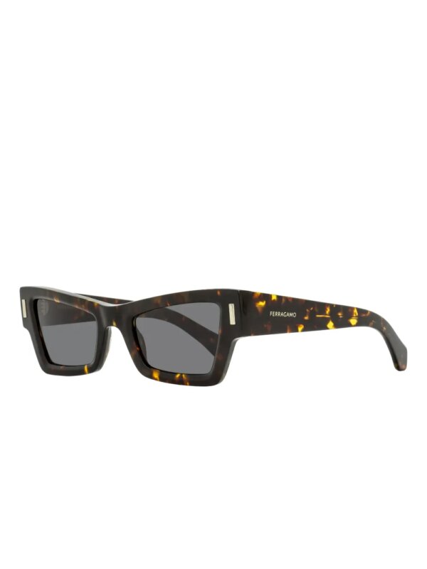 Ferragamo Eyewear Zonnebril met cat-eye montuur - Zwart