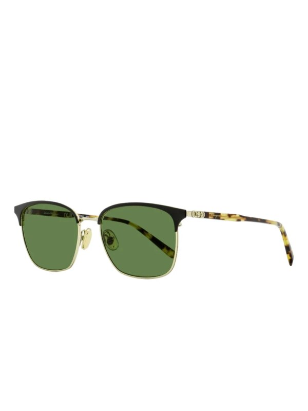 Ferragamo Eyewear Zonnebril met vierkant montuur - Zwart