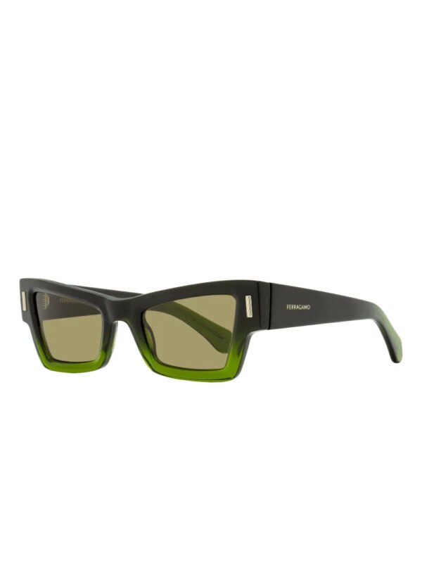 Ferragamo Eyewear Zonnebril met cat-eye montuur - Zwart