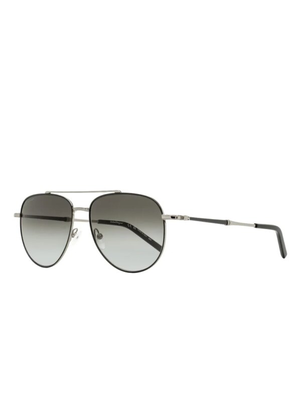 Ferragamo Eyewear 226 zonnebril met navigator montuur - Zwart
