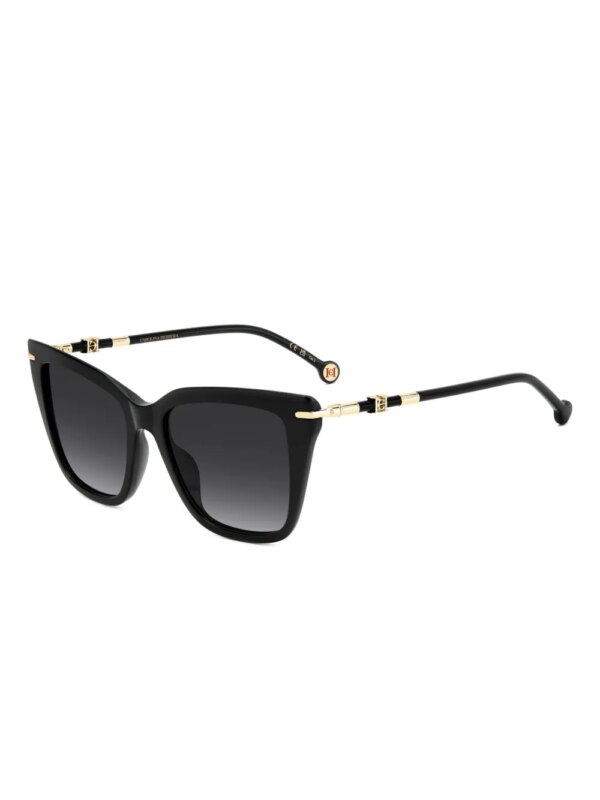 Carolina Herrera Zonnebril met cat-eye montuur - Zwart