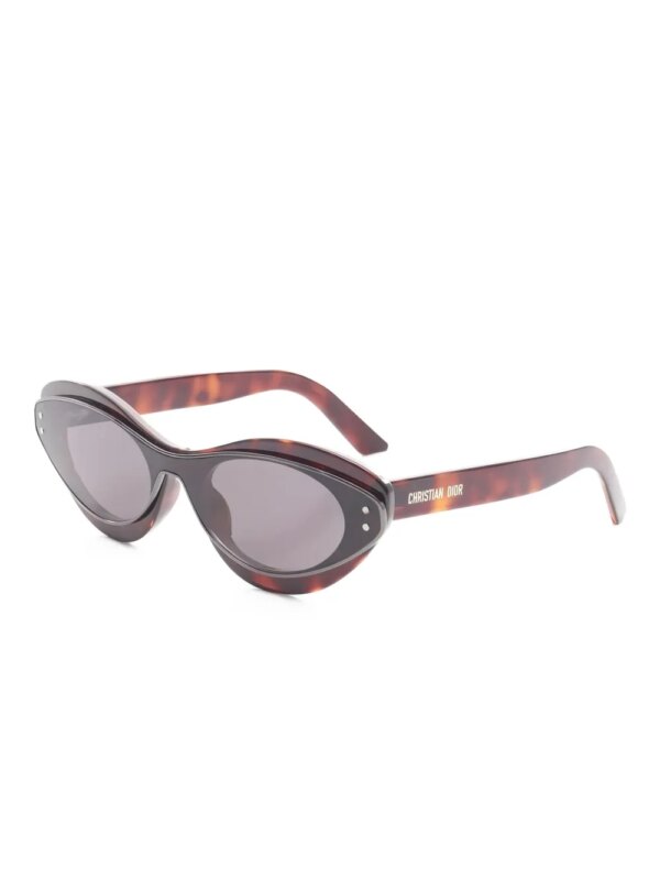 Christian Dior Pre-Owned 2020s DiorMeteor B1I zonnebril met cat-eye montuur - Bruin