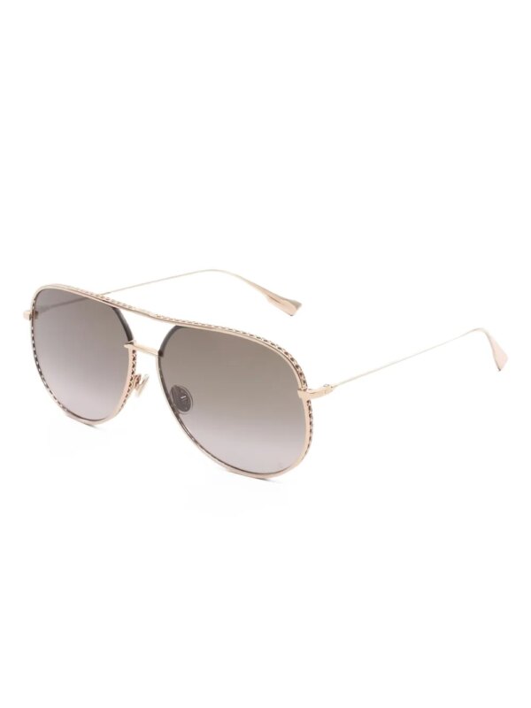 Christian Dior Pre-Owned 2020s zonnebril met piloten montuur - Goud
