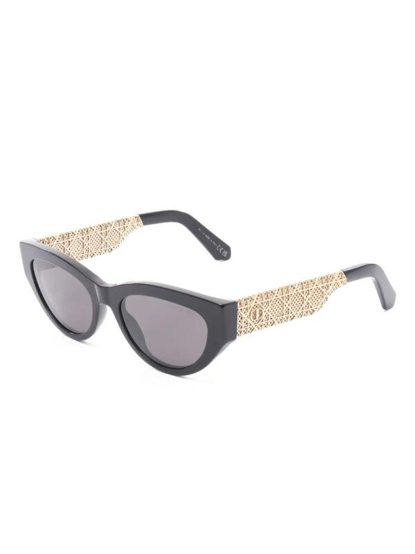 Christian Dior Pre-Owned 2020s DioRésille B1I zonnebril met geometrisch patroon - Zwart