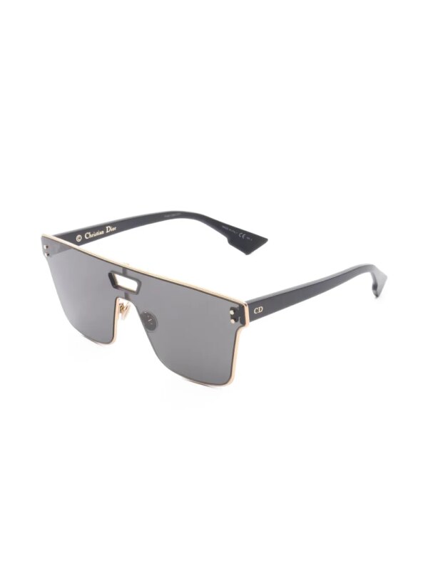 Christian Dior Pre-Owned 2020s Diorizon 1 zonnebril met uitgesneden details - Goud
