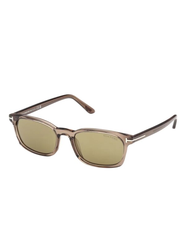 TOM FORD Eyewear FT1300 zonnebril met rechthoekig montuur - Bruin
