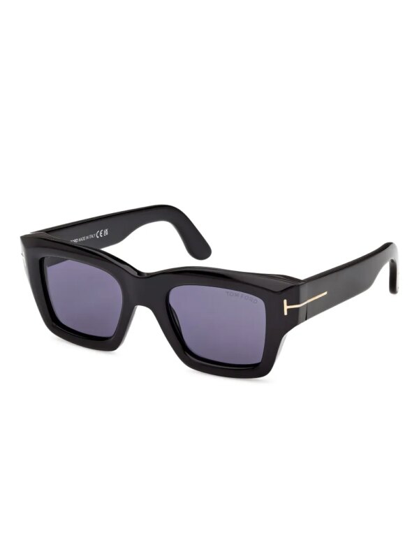 TOM FORD Eyewear FT1154 zonnebril met vierkant montuur - Blauw