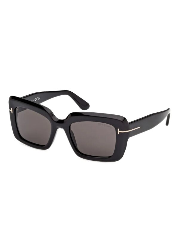 TOM FORD Eyewear Zonnebril met vierkant montuur - Zwart