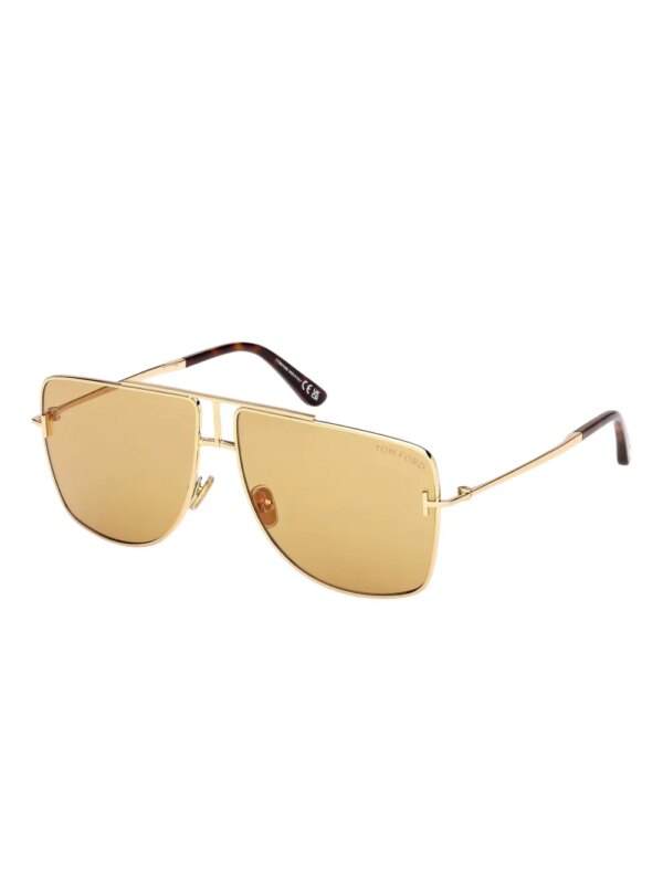 TOM FORD Eyewear FT1307 zonnebril met piloten montuur - Goud
