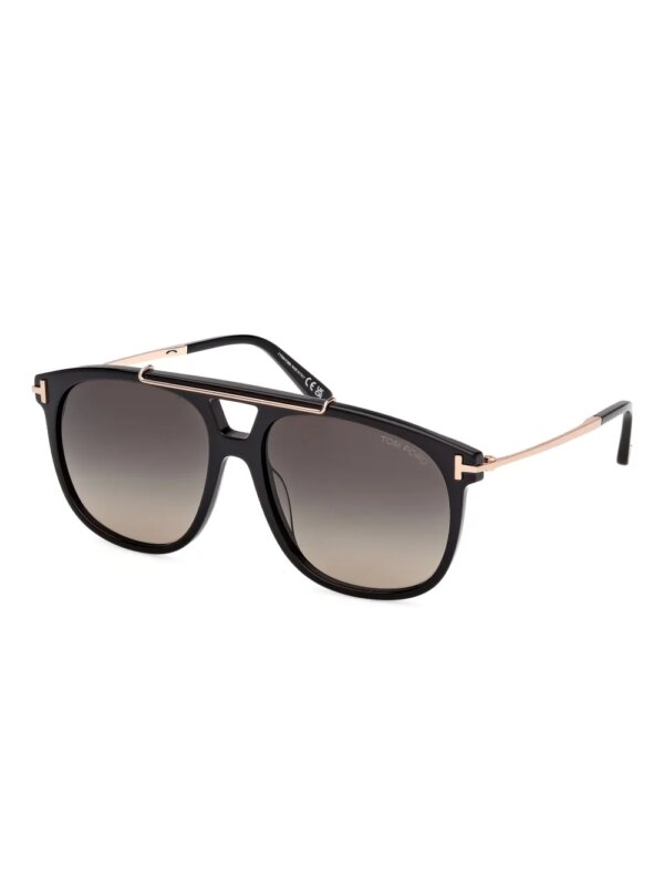 TOM FORD Eyewear Zonnebril met piloten montuur - Zwart